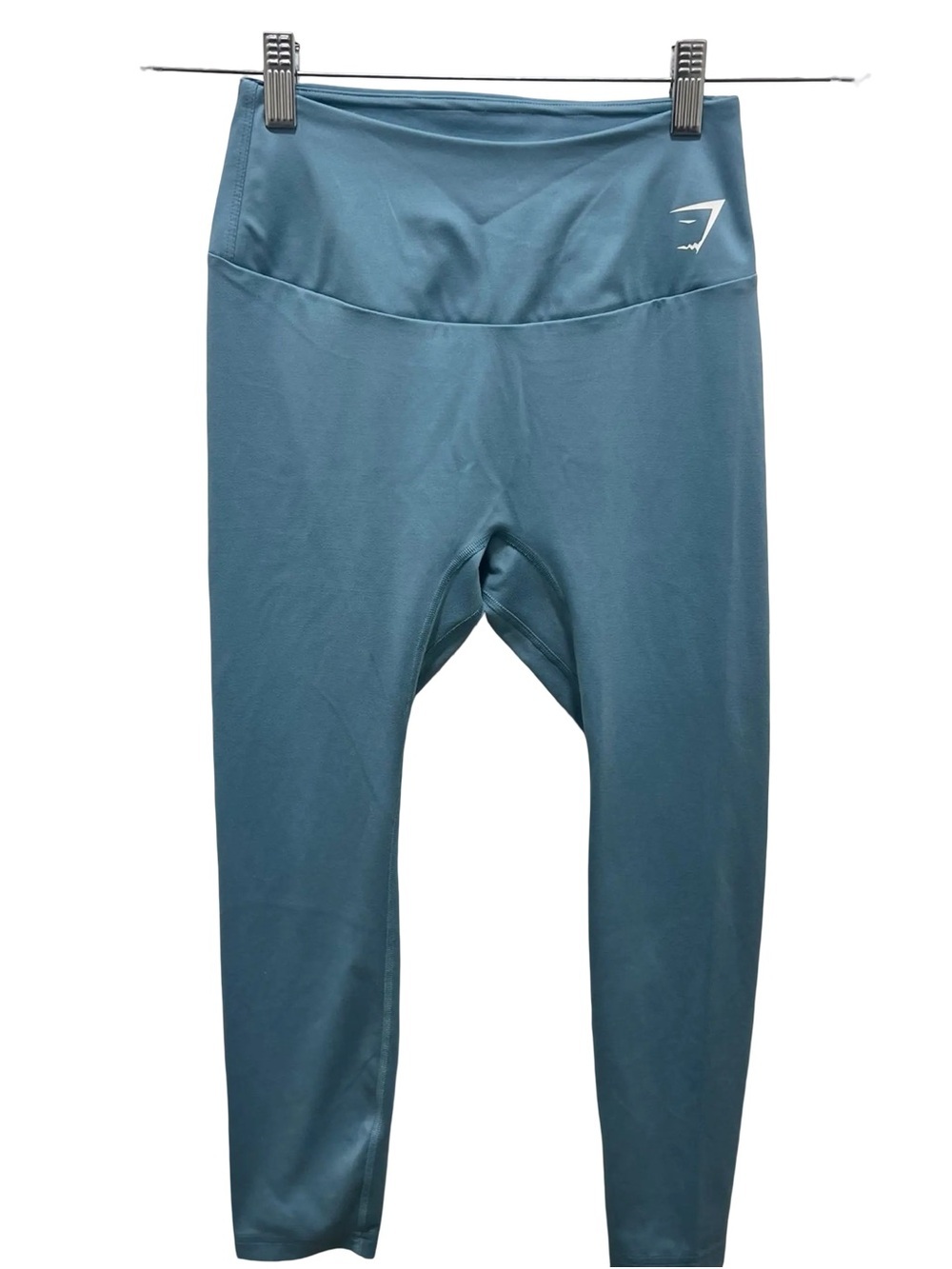 Gymshark Blue Seamless Capri Leggings High Waisted Workout Gym Size S